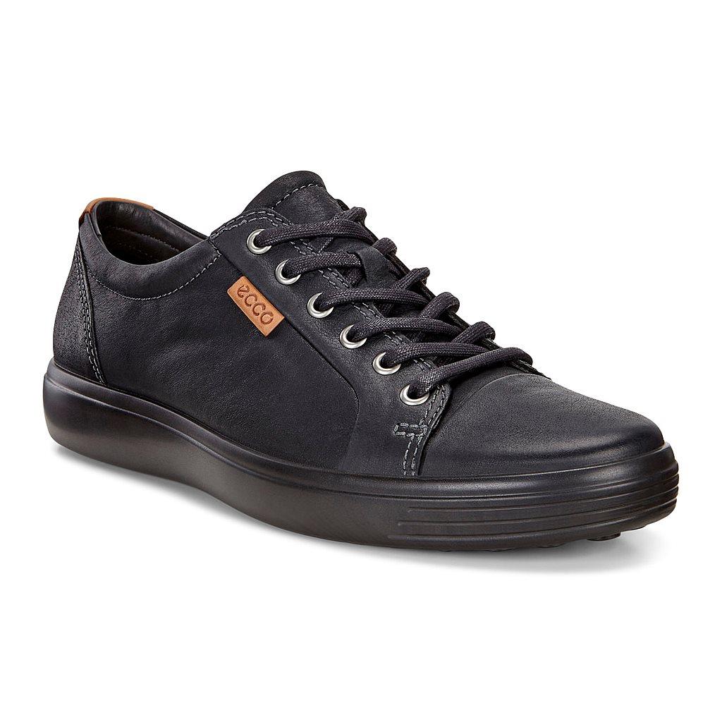 Ecco Soft 7 Mens Sneakers In Black Sale - India HXZ-139850